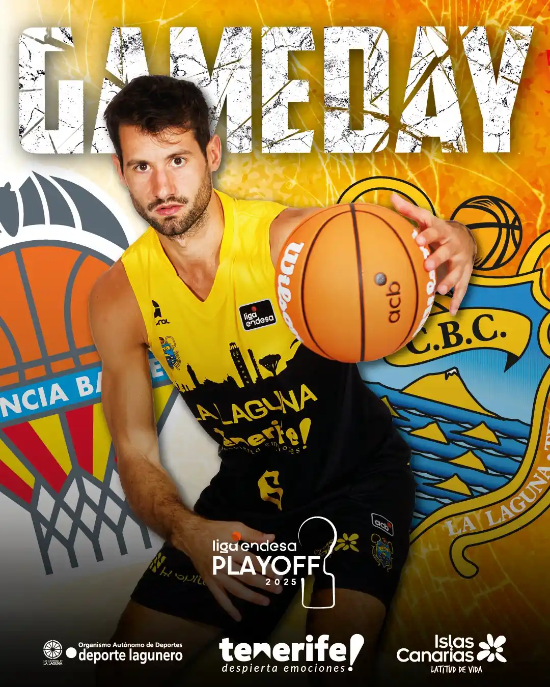 Image from CLUB BALONCESTO CANARIAS - LA LAGUNA TENERIFE: 😍 ¡HOY JUGAMOS! 🆚 Valencia Basket ⚔️ 1er partido Semifinales | <a c...