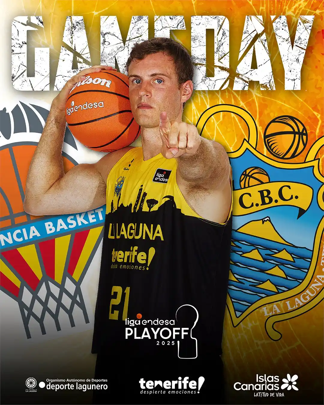 Image from CLUB BALONCESTO CANARIAS - LA LAGUNA TENERIFE: 😍 ¡HOY JUGAMOS! 🆚 Valencia Basket ⚔️ 2º partido Semifinales | <a cl...