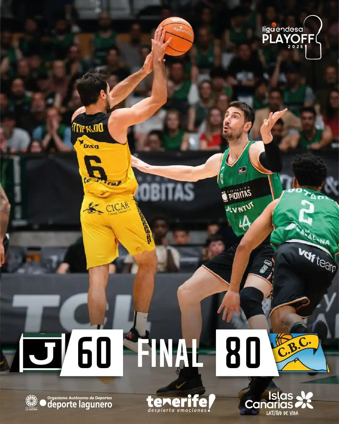 Image from CLUB BALONCESTO CANARIAS - LA LAGUNA TENERIFE: 🤩 ¡Lo hemos hecho! ¡Estamos en SEMIFINALES! 🙌 ¡𝐐𝐮é 𝐎𝐑𝐆𝐔𝐋𝐋�...
