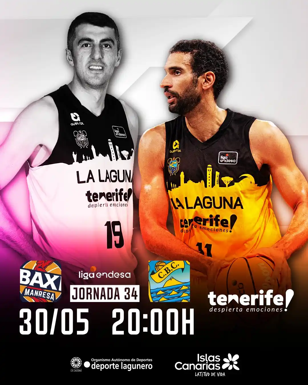 Image from CLUB BALONCESTO CANARIAS - LA LAGUNA TENERIFE: 🏀 ¡MAÑANA JUGAMOS! 🆚 BAXI Manresa ⚔️ <a class="text-blue-500 hover:u...