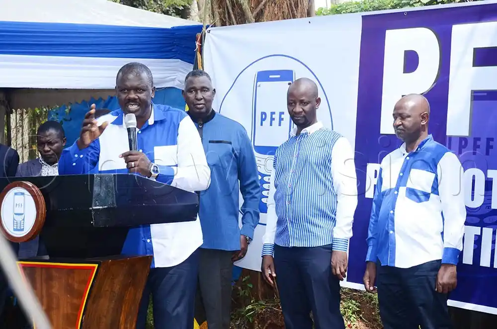 Image from The New Vision: Nine key Members of Parliament (MPs) from the Forum for Democratic Cha...