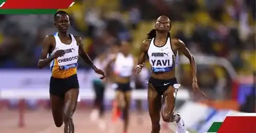 Image from TUKO.co.ke Sports News: *🔥Oslo Diamond League: Faith Cherotich Beats Olympic Champion Winfred...