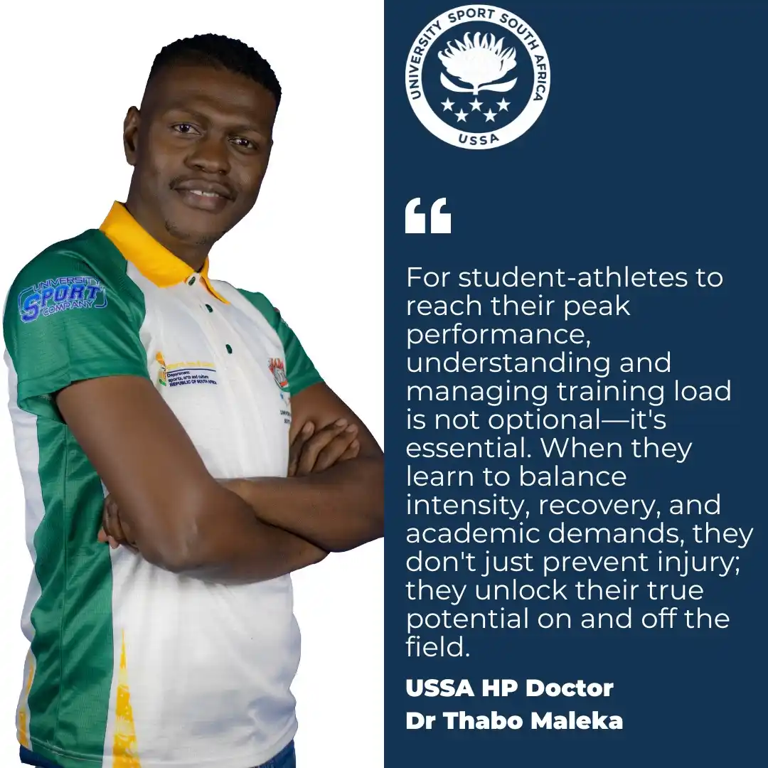 Image from University Sport South Africa (USSA): Perform to your optimal level this year at USSA Champs and competition...