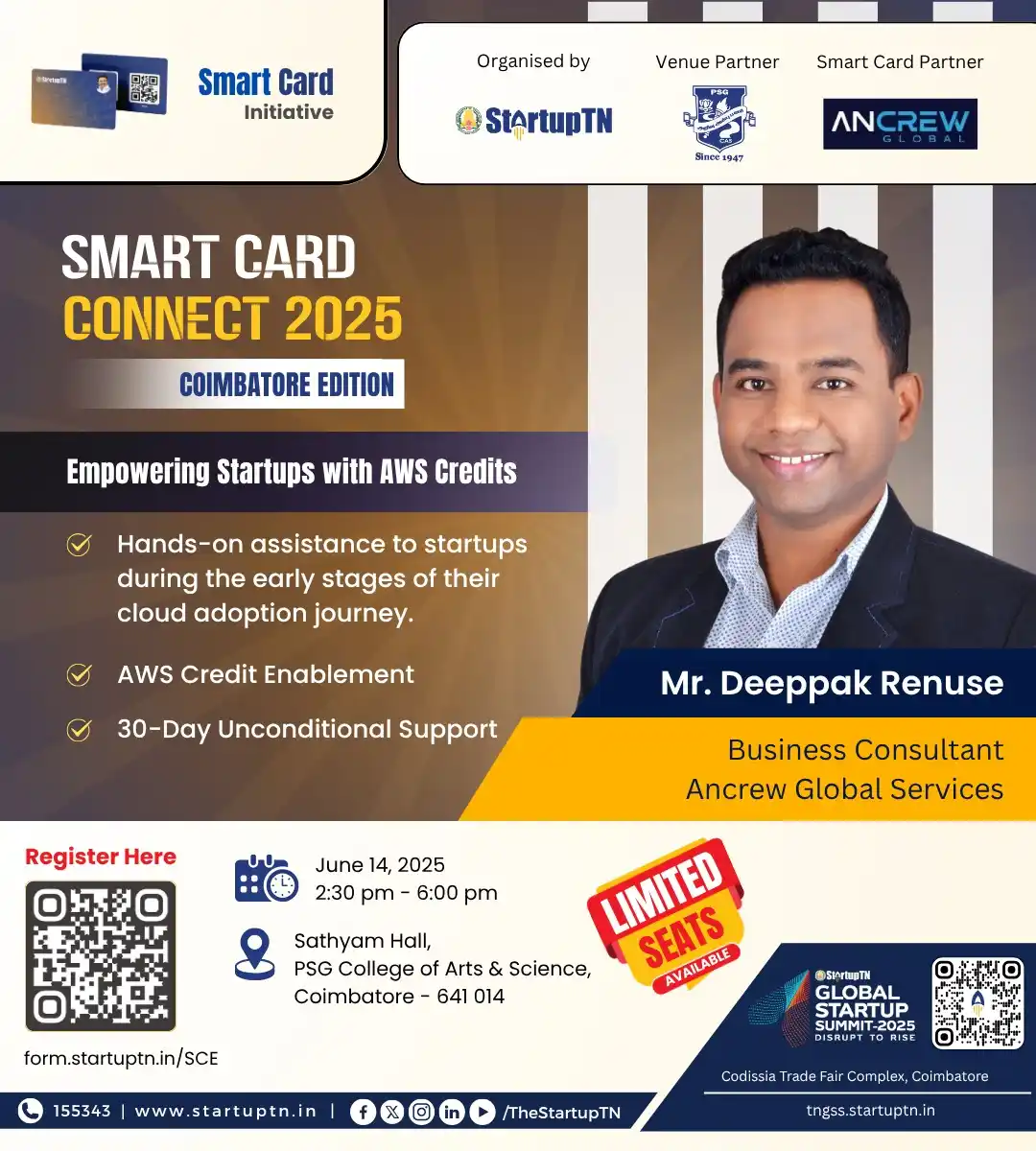 Image from StartupTN : 🚀 Smart Card Connect 2025 – Coimbatore Edition is here! Empowering s...