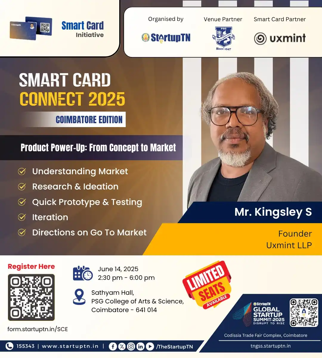 Image from StartupTN : 🚀 Smart Card Connect 2025 – Coimbatore Edition 📍 Sathyam Hall, PSG C...