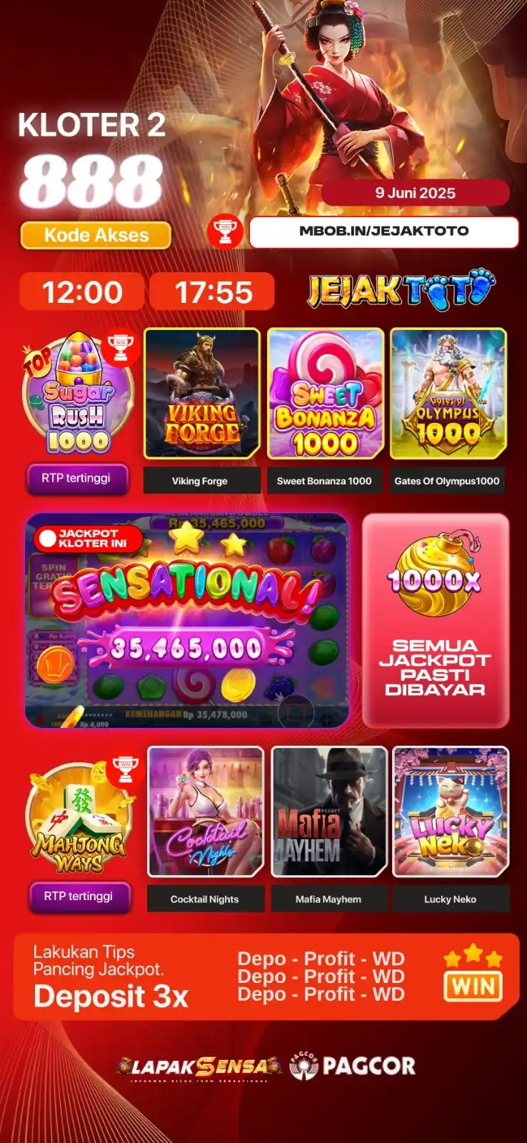 INFO GACOR JEJAKTOTO post