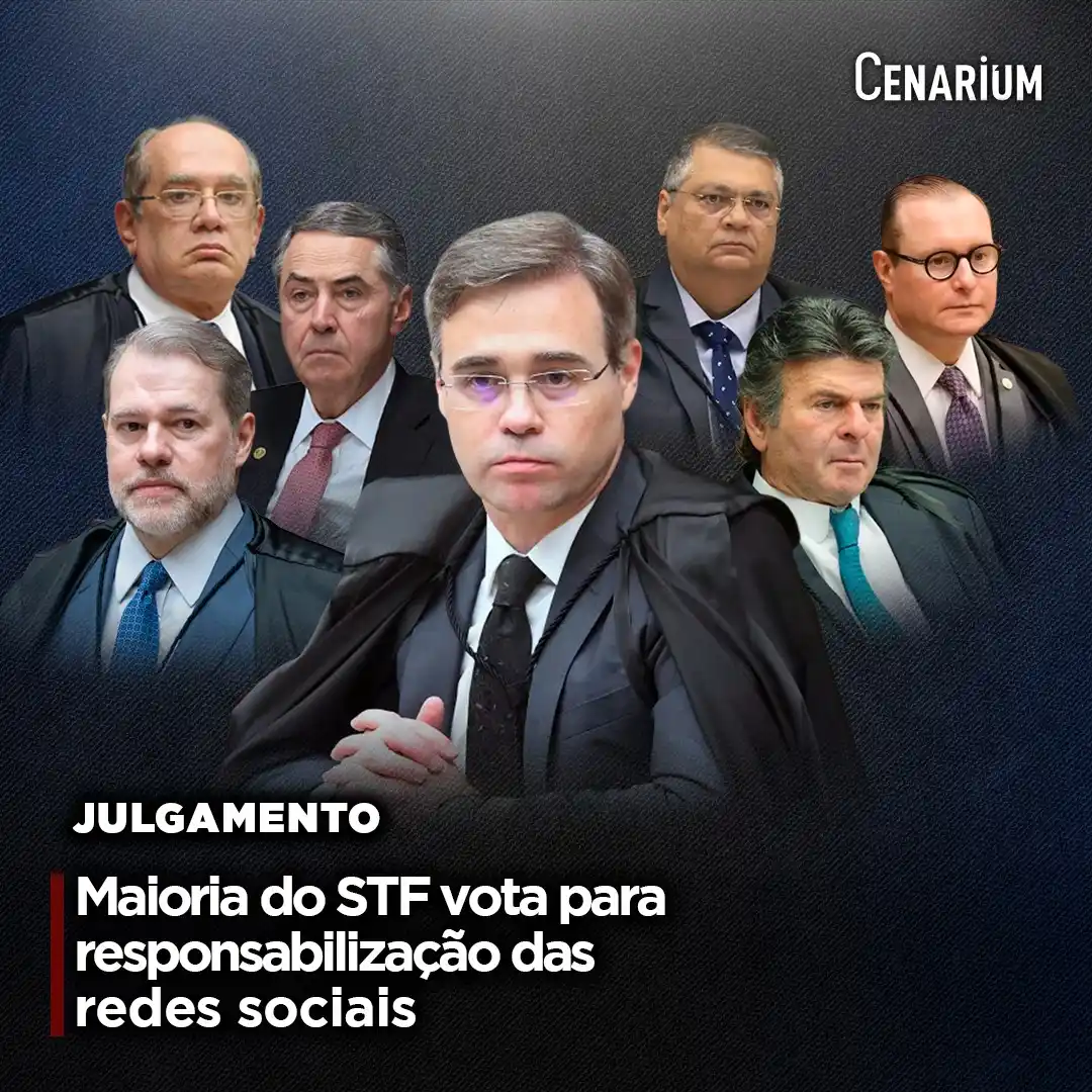 Image from CENARIUM: ⚖️ *STF forma maioria para responsabilizar redes por postagens ilegais...