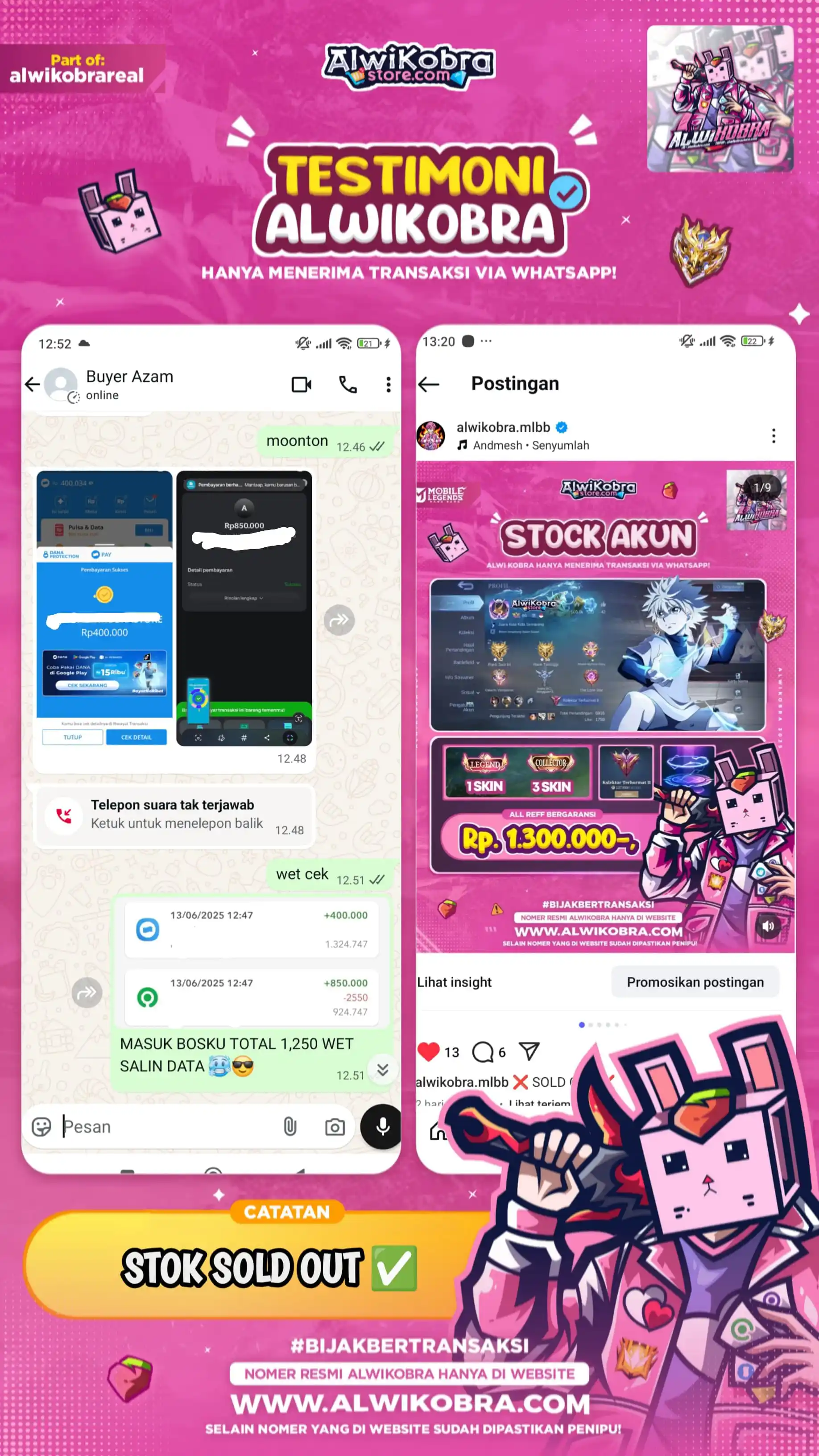 Image from MLBB STORY 🎮: STOK SOLD OUT MAKASIH BOSKU😎...