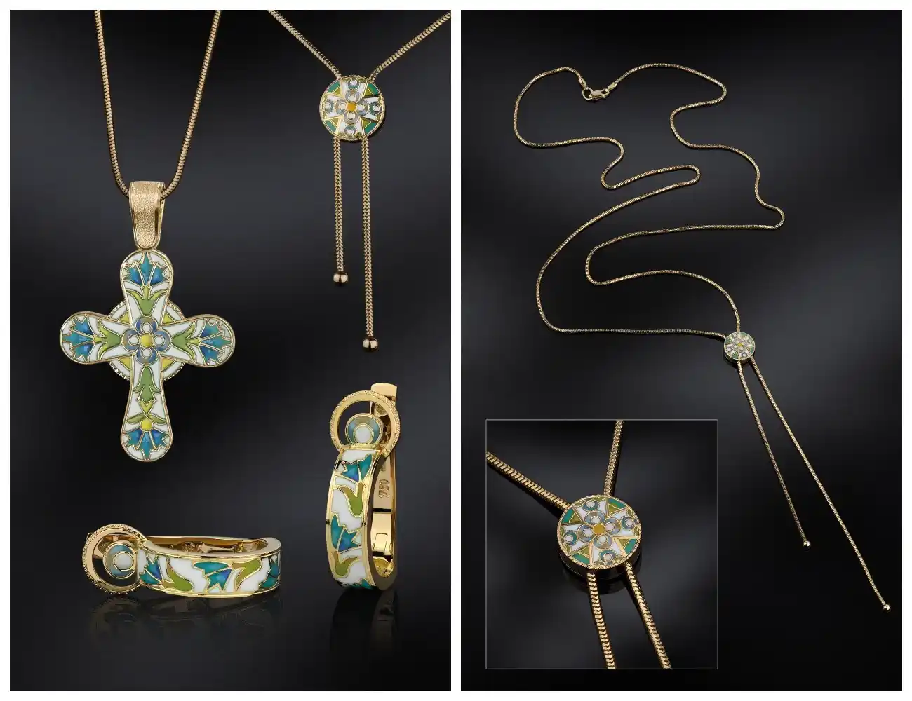 Image from LOBORTAS: The jewellery set Flower, which reflects Ukrainian folklore, features ...