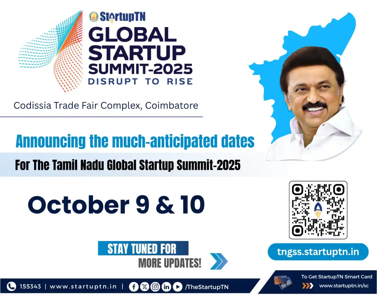 Image from StartupTN : The much-anticipated dates for the Tamil Nadu Global Startup Summit 20...