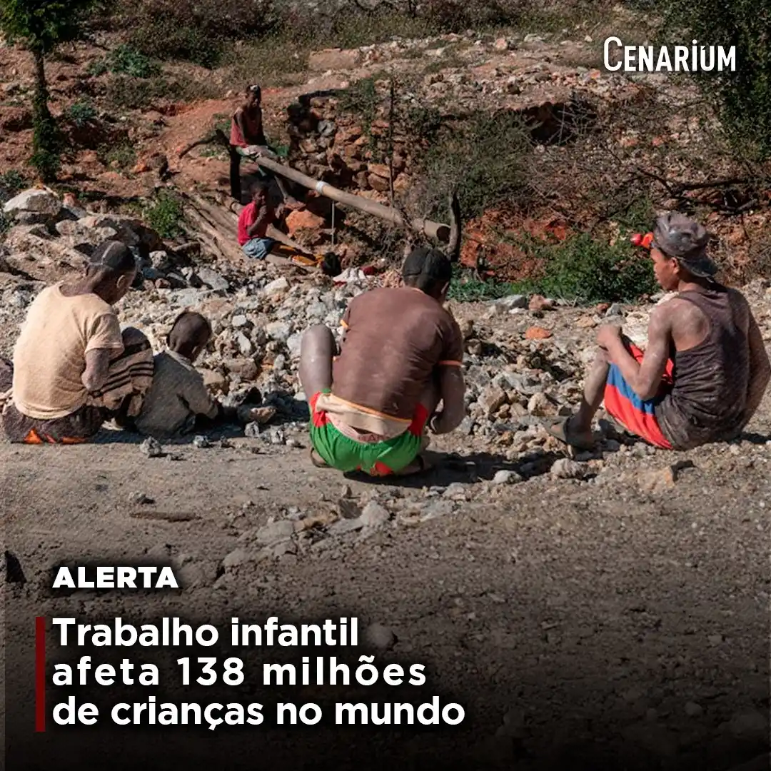 Image from CENARIUM: ❗️ *Trabalho infantil afeta 138 milhões de crianças no mundo* O númer...
