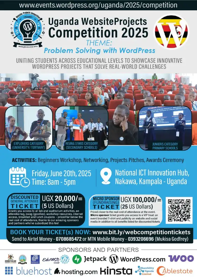 Image from Sharebility Uganda EduTech Channel: 📢 Uganda Website Projects Competition 2025 happening soon, plan now! ...
