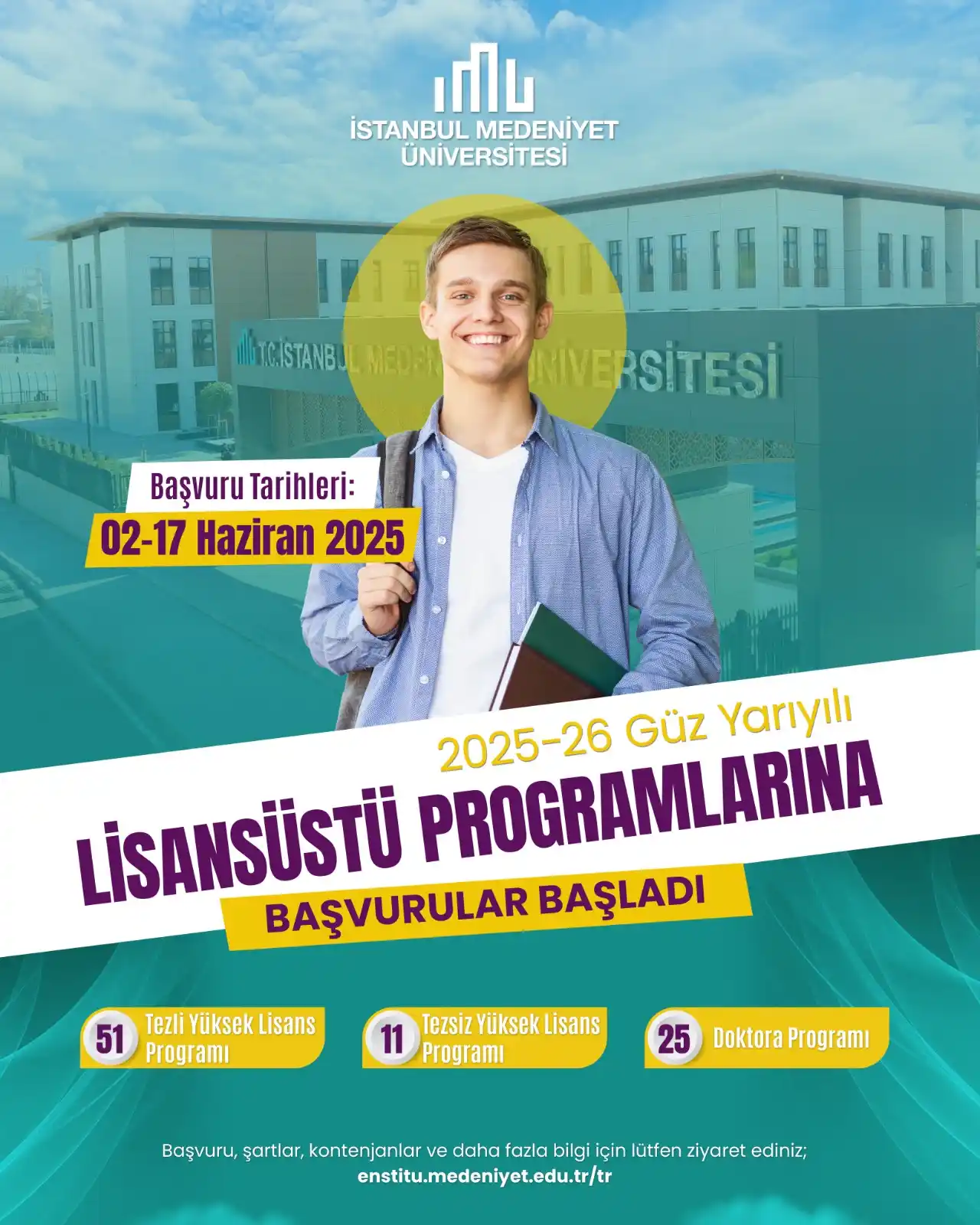 Image from İstanbul Medeniyet Üniversitesi : 📢 2025-2026 Güz Yarıyılı Lisansüstü Programlarına Başvurular Başladı!...
