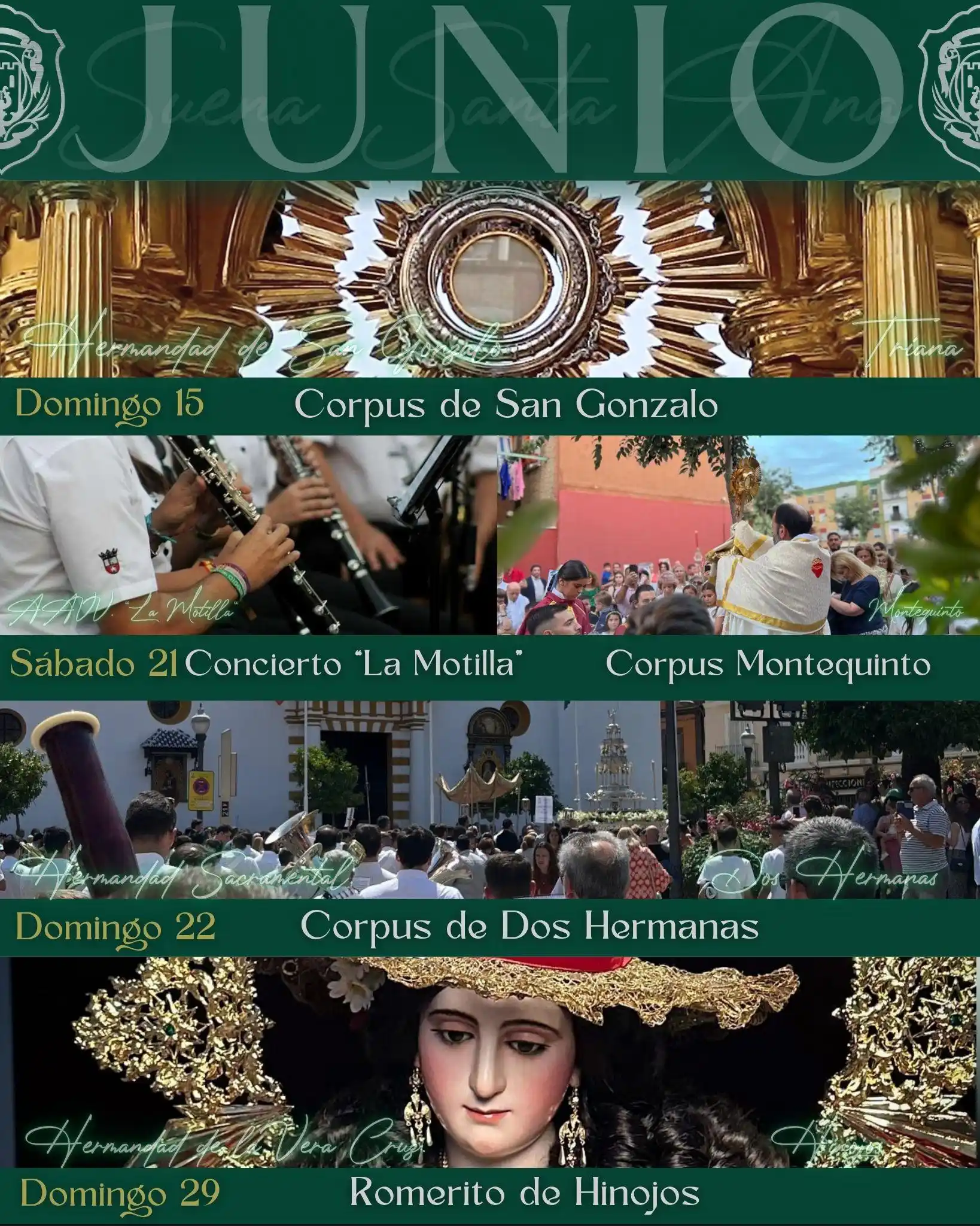 Image from @BMSantaAna: 🗓️ 𝗖𝗔𝗟𝗘𝗡𝗗𝗔𝗥𝗜𝗢 | Junio Nos adentramos en el mes eucarístico...