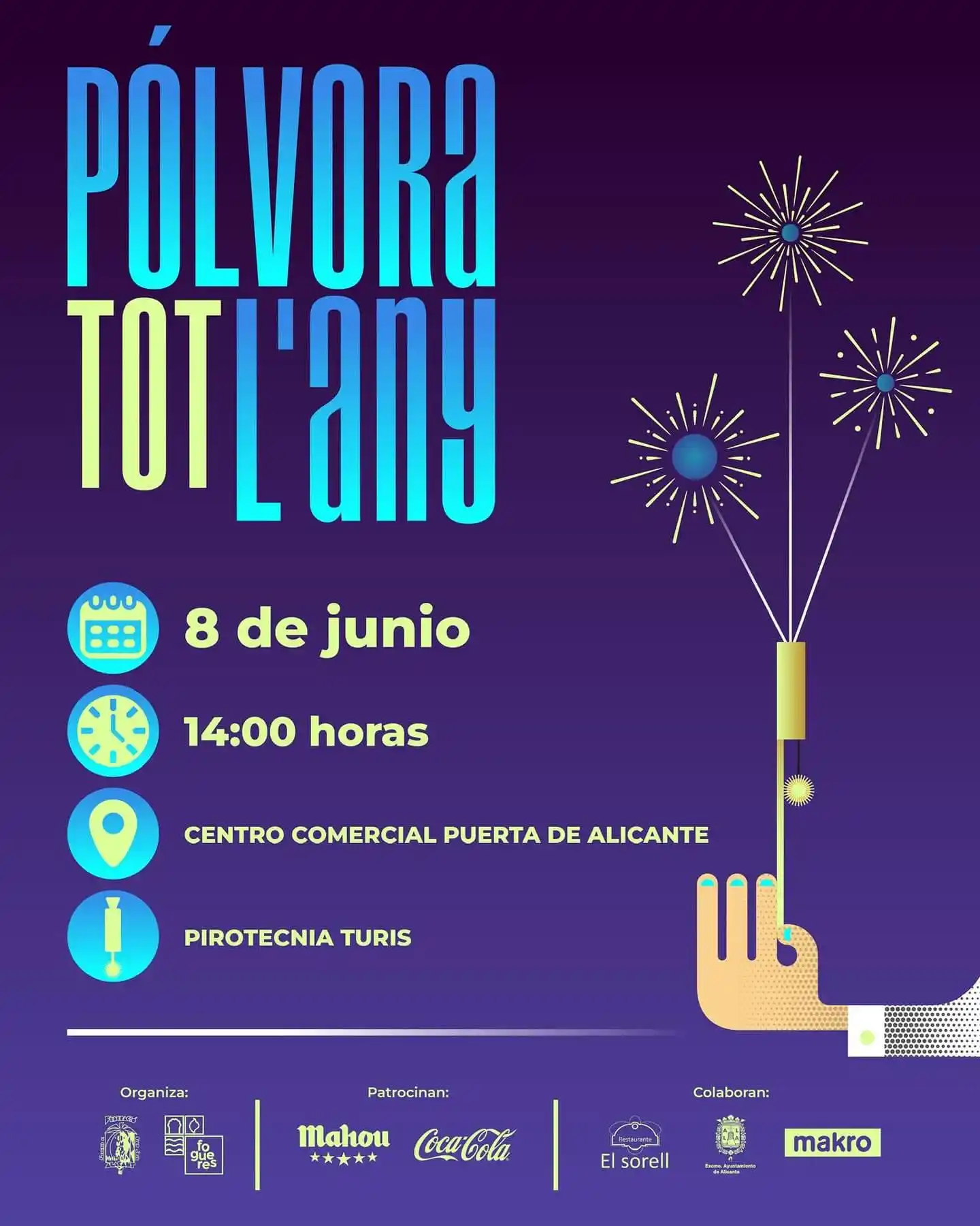 Image from 🌴 Alicante Directo 🌴: 💥 ¡¡ Ciclo “PÓLVORA TOT L’ANY” 2025 !! 💥 Este Domingo día 8 de Juni...