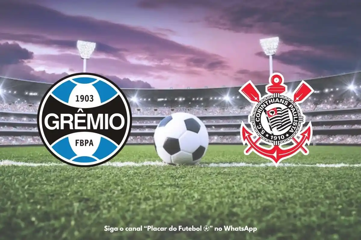 Image from Placar do Futebol ⚽: ⚽ Grêmio x Corinthians 🏆 Brasileirão 🎲 12ª rodada ⏰ 20h 🏟️ Arena do...