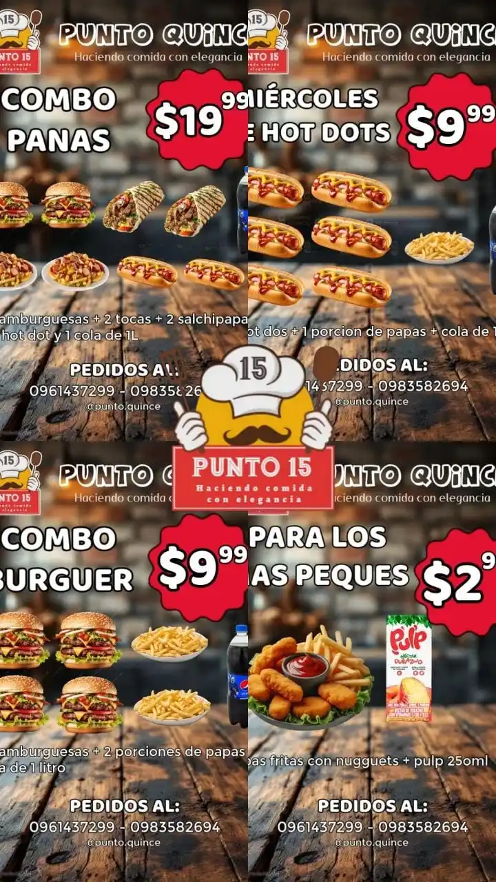 Image from La Primicia De Manta: 🍔✨ *HACIENDO COMIDA CON ELEGANCIA* ✨🌮 *PUNTO QUINCE, un lugar únic...
