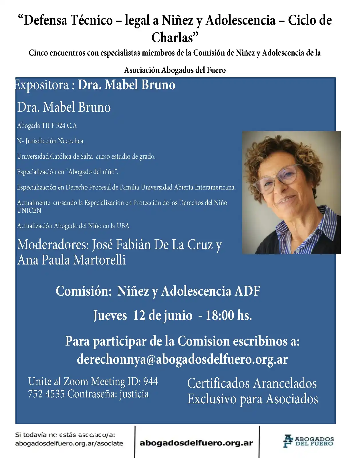 Image from Canal de Abogados del Fuero / AFTE: HOY ! La Comisión de Niñez y Adolescencia de la Asociación de Abogado...