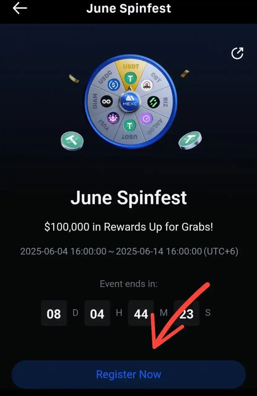 Image from Mujahid Editx💲: 🔈MEXC x June SpinFest Event— Rewards 0.5$ To 1K USDT🔥✔️ 🖥Complete—...