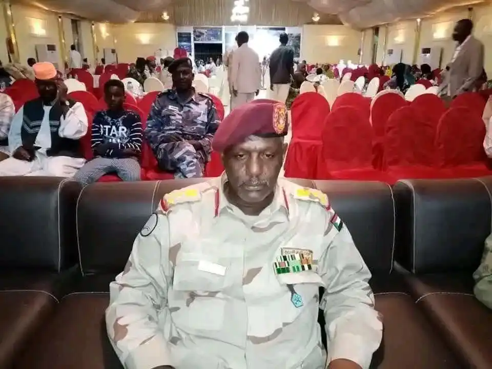 Image from منصة الهدف الإخبارية 🇸🇩: 🛑مقتل اللواء بمليشيا الجنجويد مهدي الامين كبه بمسيرة الجيش في مدينة ا...