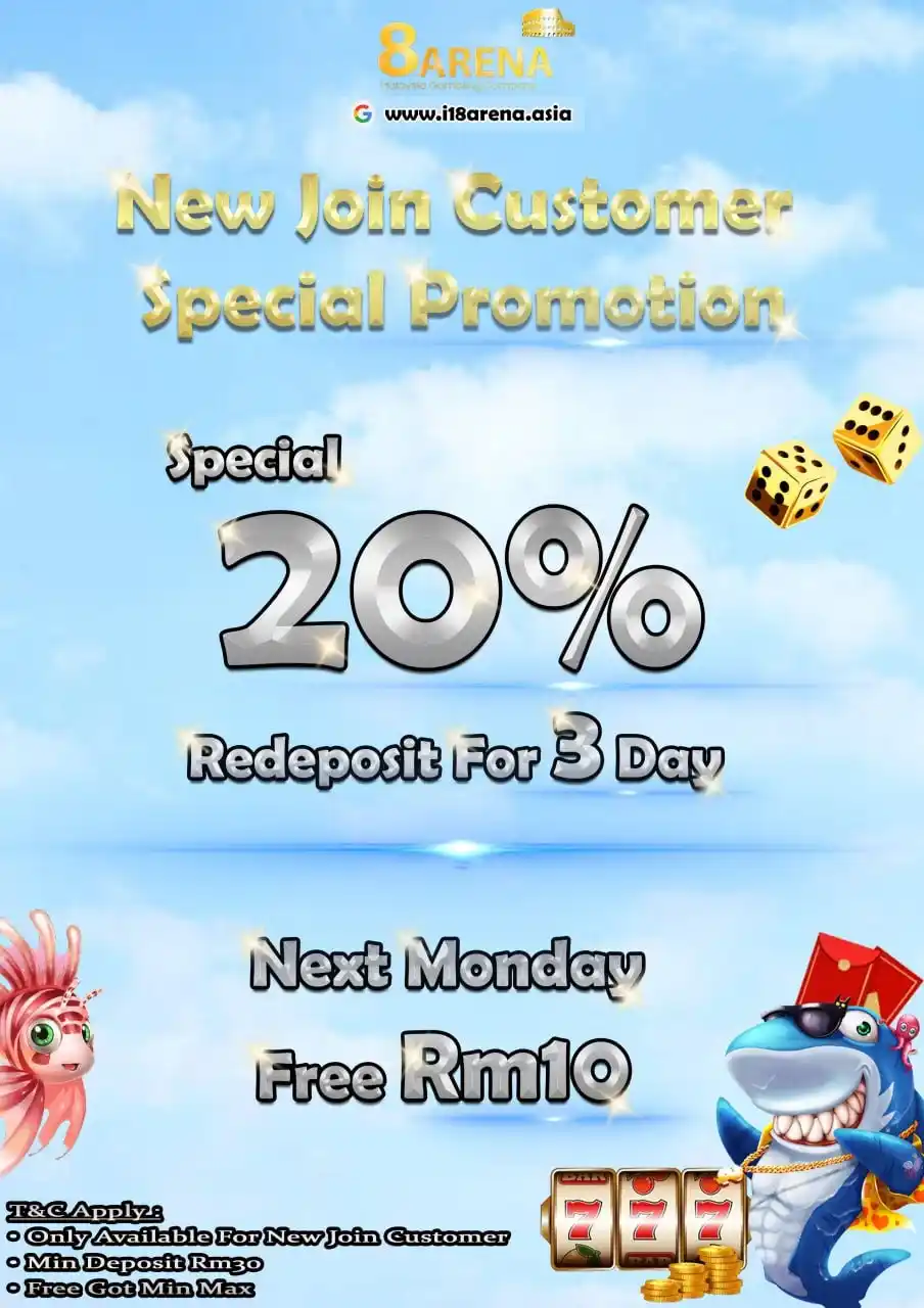Image from 8Arena 918kiss mega888 pussy888: 🎉**New Member Special!* 🎉 🔥New join dapat 20% (Bermula Isnin depan,...