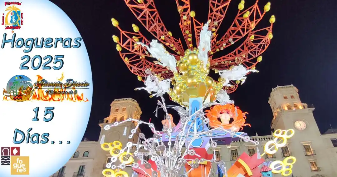 Image from 🌴 Alicante Directo 🌴: No decimos más... ya llegan... ¡¡¡ FOGUERES 2025 !!! TIC... TAC... ⌛...