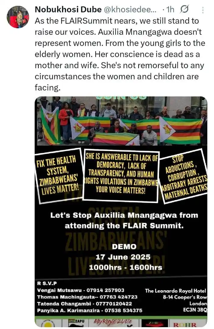 Image from Change Radio : *_Nobukhosi Dube:_* > As the FLAIRSummit nears, we still stand to rai...