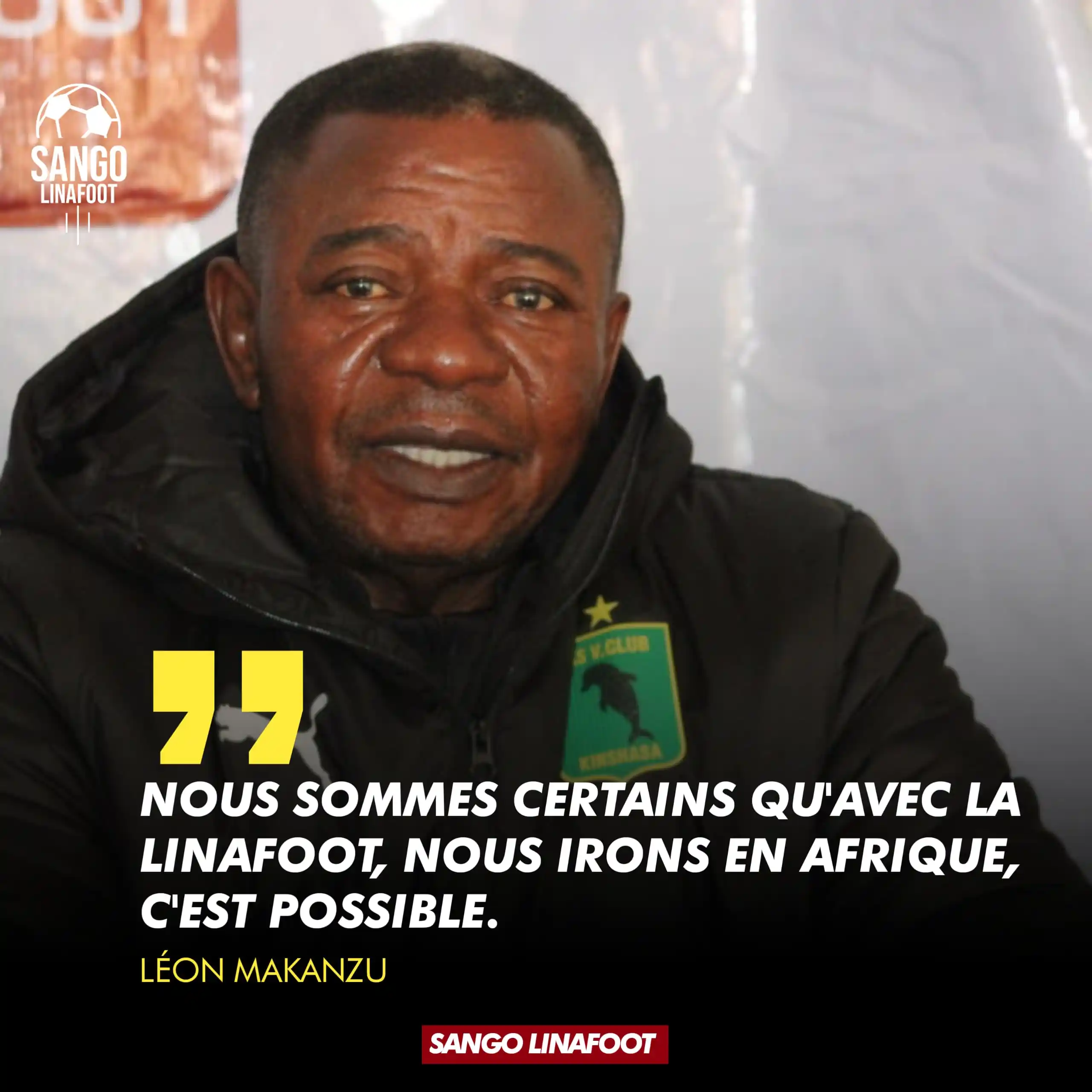 Image from Sango Linafoot: *« Nous sommes certains qu'avec la Linafoot, nous irons en Afrique, c'...