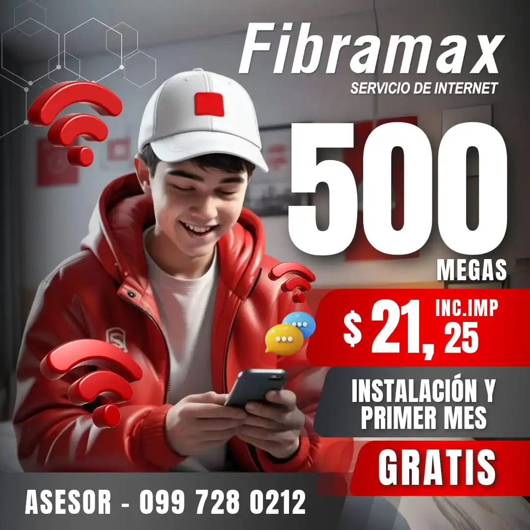 Image from La Primicia De Manta: 🅿️📡 FIBRAMAX Excelente servicio de Internet por Fibra Óptica, *PROMO...