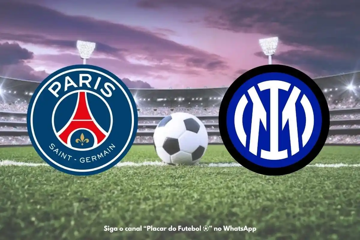 Image from Placar do Futebol ⚽: ⚽ Paris SG (🇫🇷) x Inter (🇮🇹) 🏆 UEFA Champions League 🎲 Final ⏰ 1...