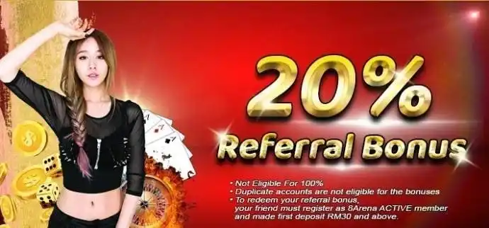 Image from 8Arena 918kiss mega888 pussy888: ✨Rekemen Bonus 20% ✨ 🟢 Deposit pertama RM30 ke atas! 🆘 Rekemen 5 ora...
