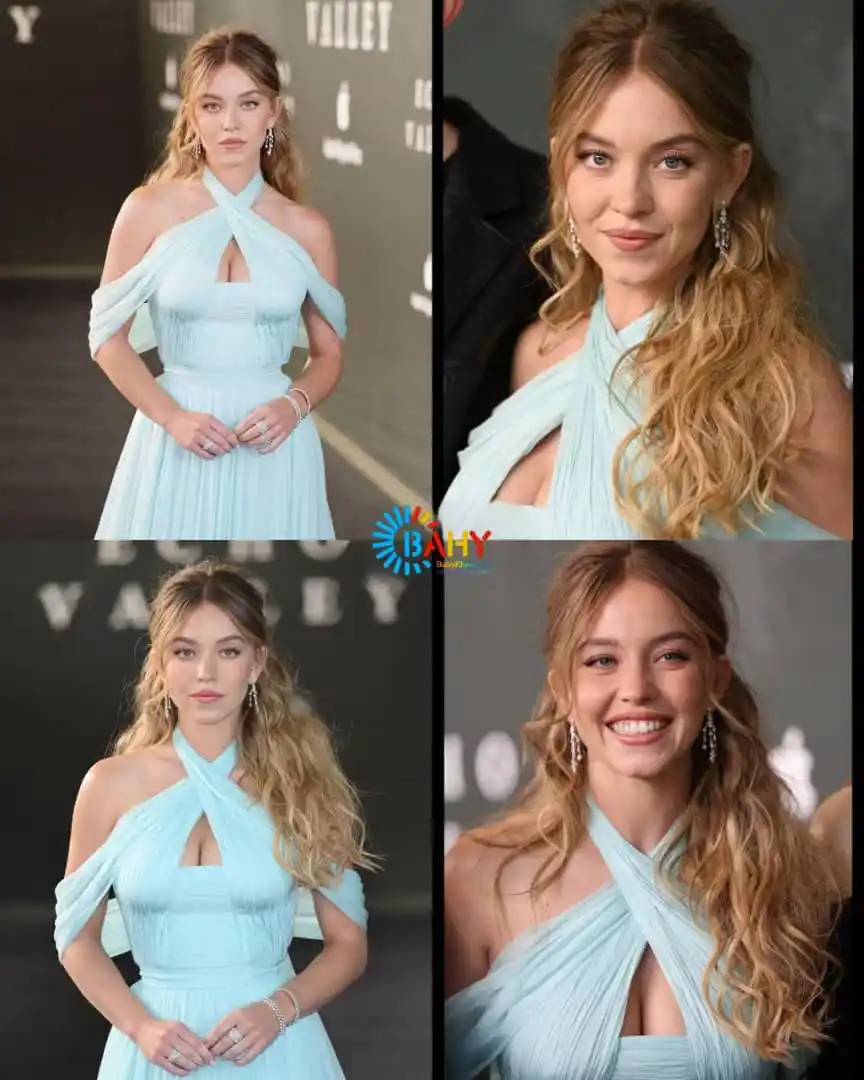 Image from Bahy Films: 😳 تجمدت لندن عندما خرجت سيدني سويني في إيكو فالي - جميلة وجذابة للغاي...