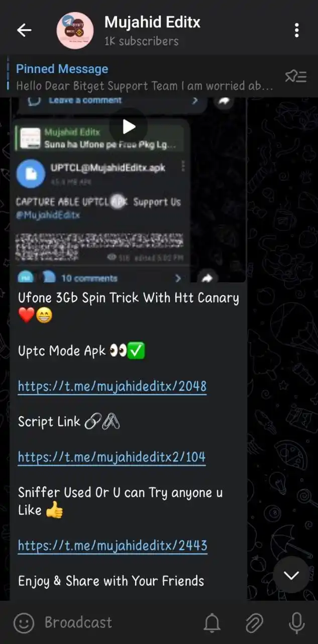 Image from Mujahid Editx💲: Ufone 3Gb Spin Trick https://t.me/mujahideditx/3033...