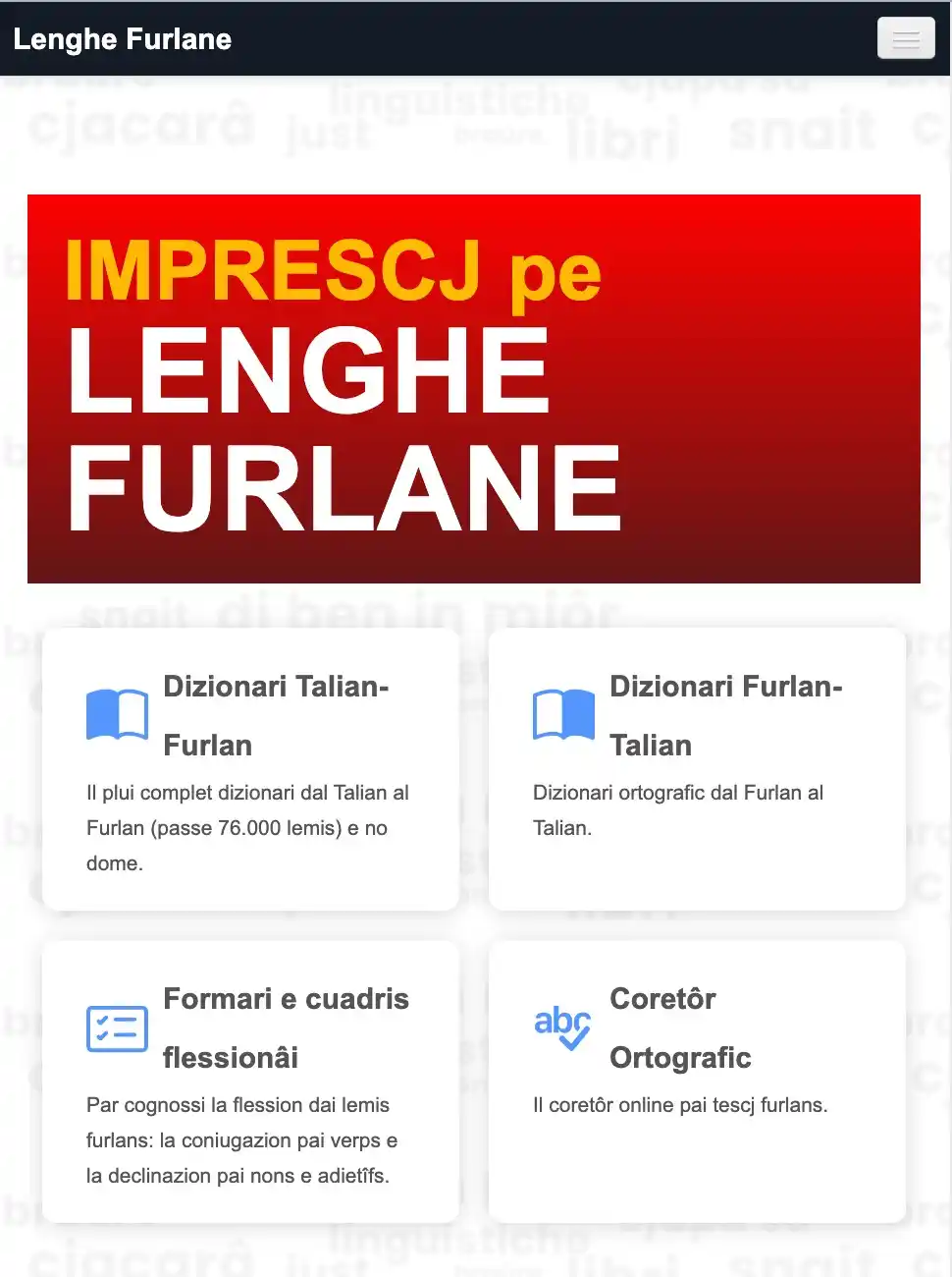 Image from Furlans di fûr, furlans di cûr: *Un nuevo instrumento para usar la lengua friulana está en línea!* _C...