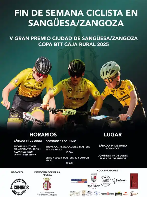 Image from Ayuntamiento de Sangüesa / Zangozako Udala: 🚲 *V GRAN PREMIO CIUDAD DE SANGÜESA Y COPA BTT*...