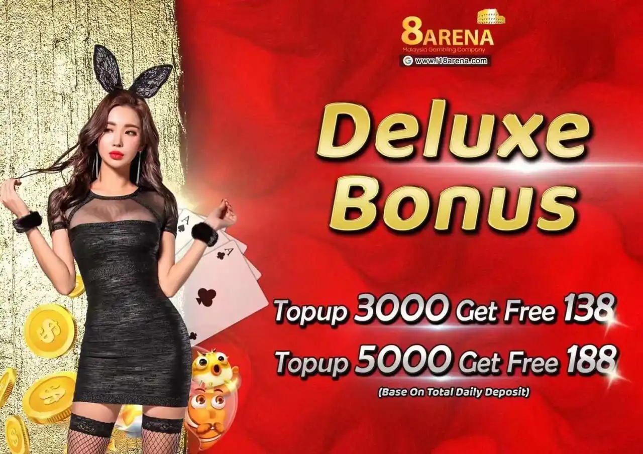 Image from 8Arena 918kiss mega888 pussy888: 📛VIP Deluxe Bonus 💯 📛 Topup RM3K sehari dapat RM138! 📛 Topup RM5K ...