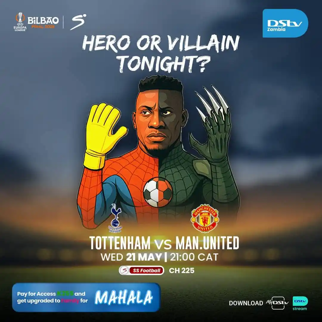 Image from DStv Zambia: Will Onana be a Hero or Villain tonight? Let's find out at ๐๐:๐๐ ...