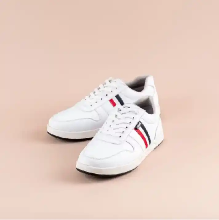 Image from Galeri Sepatu: BELFAST Strip Black - Sepatu Sneakers Pria - Sepatu Casual Pria - Sepa...