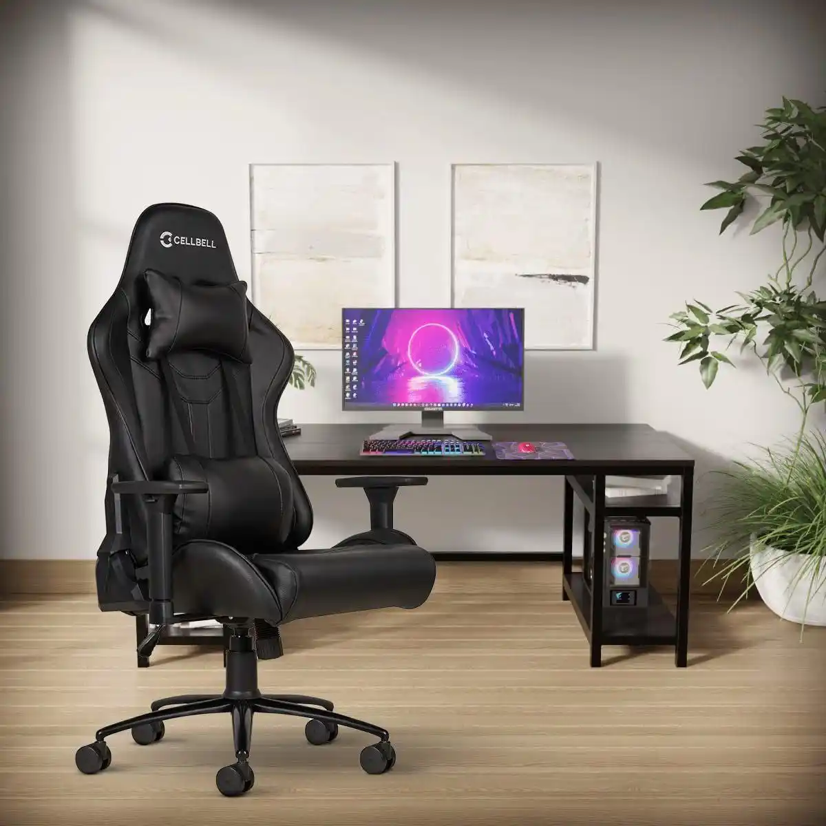 Image from Shop My Deals ( Best Online Shopping Deals, Offers Discount Site: *🔥🔥CELLBELL Multi-Functional Ergonomic Gaming Chair, Premium Leather...