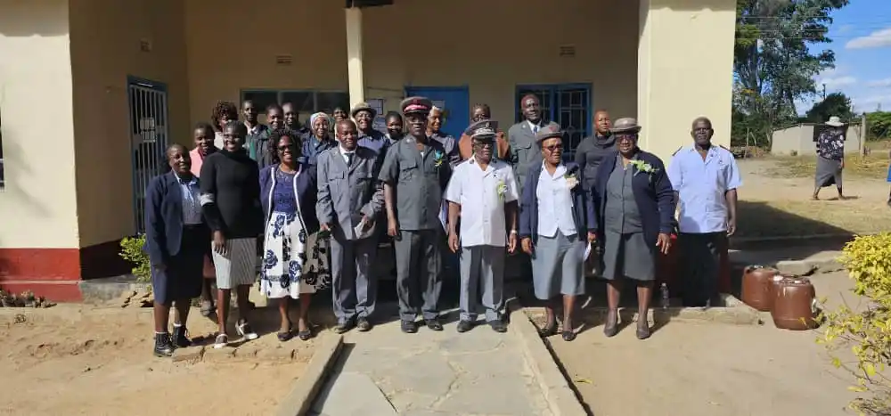 Image from The Salvation Army - Zimbabwe and Botswana Territory (Official): FAMILIARIZATION UPDATES Gorwa Primary School teachers with the Terr...