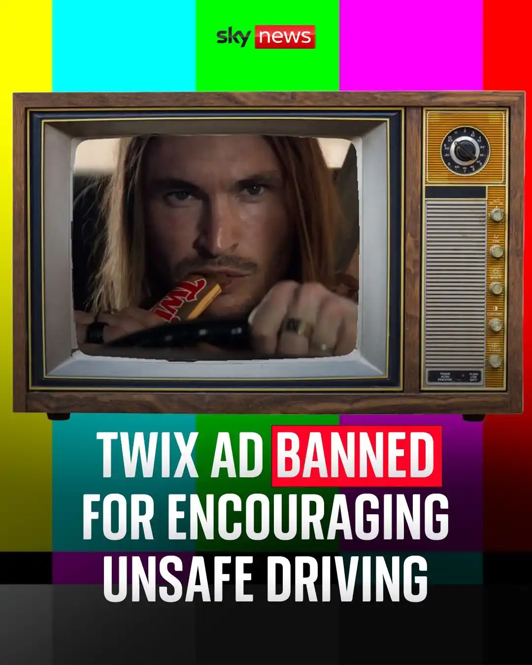 Image from Sky News: 🔗 https://news.sky.com/story/twix-advert-banned-for-encouraging-dange...