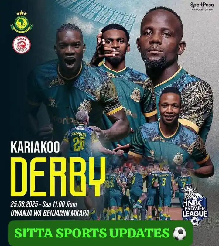 Image from SITTA SPORTS ARENA: *KARIAKOO DABI KUPIGWA TAREHE 25 JUNI⚽* Bodi ya Ligi kuu Tanzania ime...