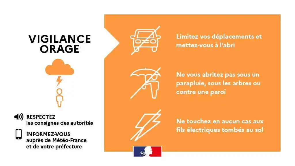 Image from Ville de Colombes: 🟠 Le département des Hauts-de-Seine passe en vigilance orange ce soir...
