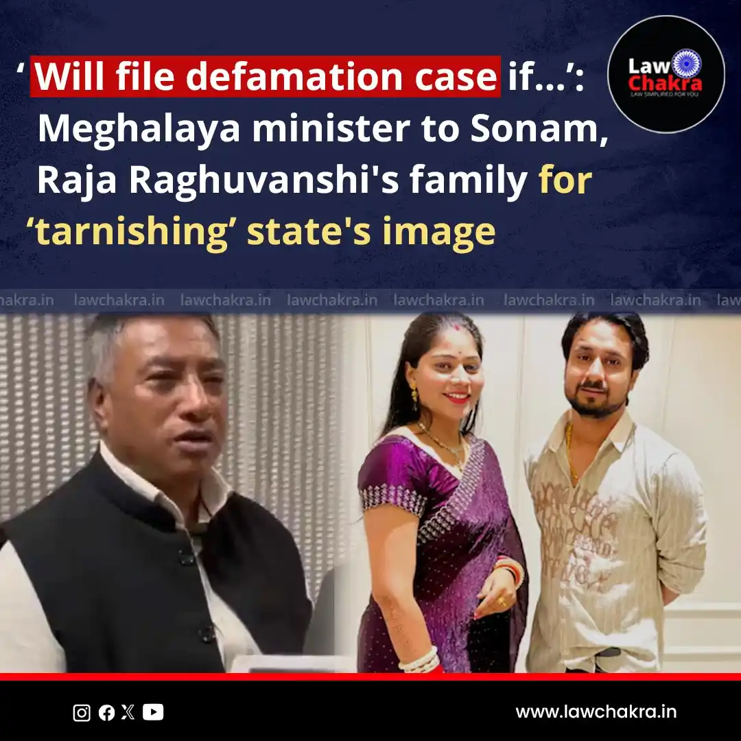 Image from LawChakra: Meghalaya Minister Alexander Laloo Hek demanded that the families of b...