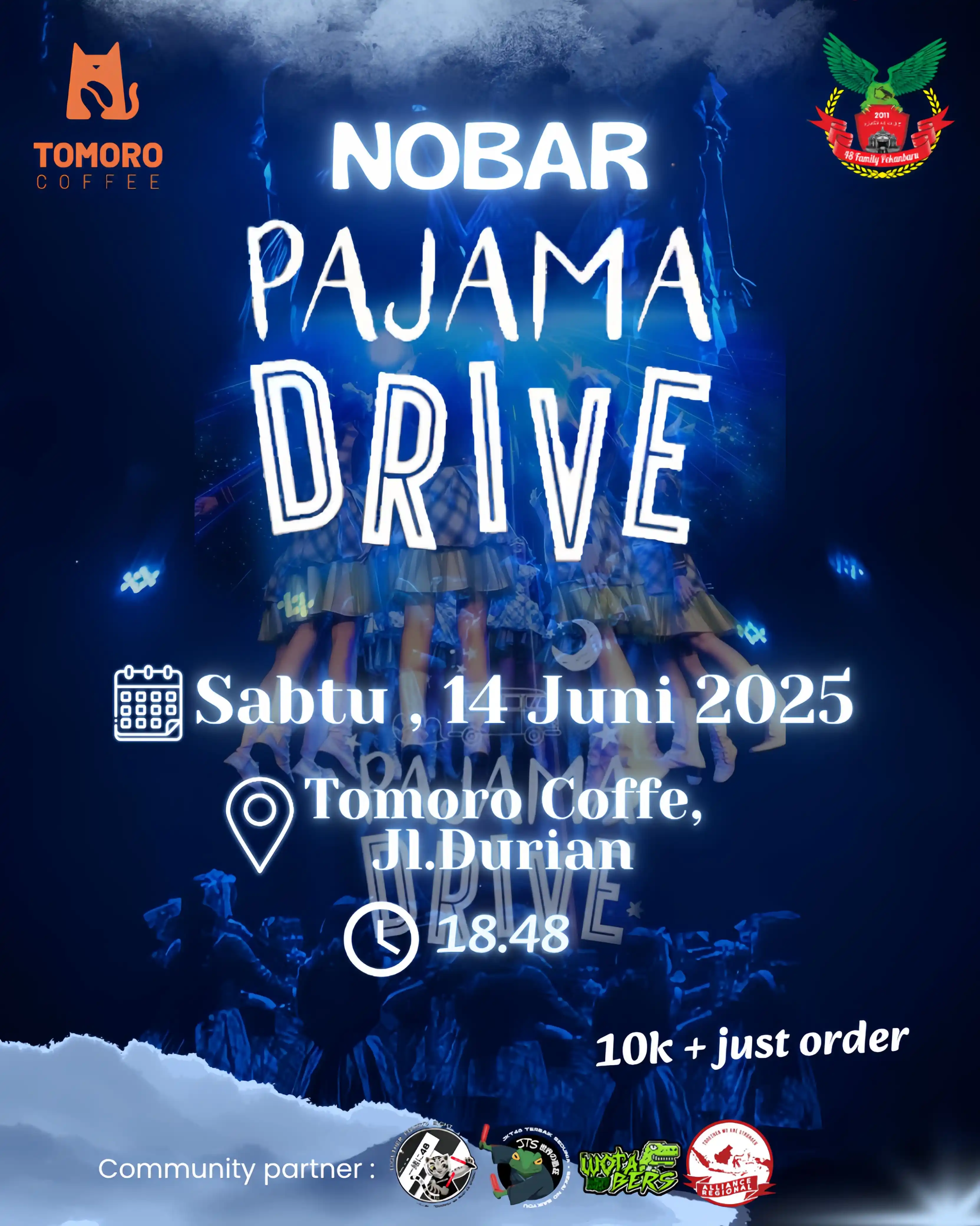 Image from JKT48 Fans Pekanbaru: 🎥✨ NOBAR PAJAMA DRIVE ✨🎥 Wota-wota merapat! Yuk seru-seruan bareng ...