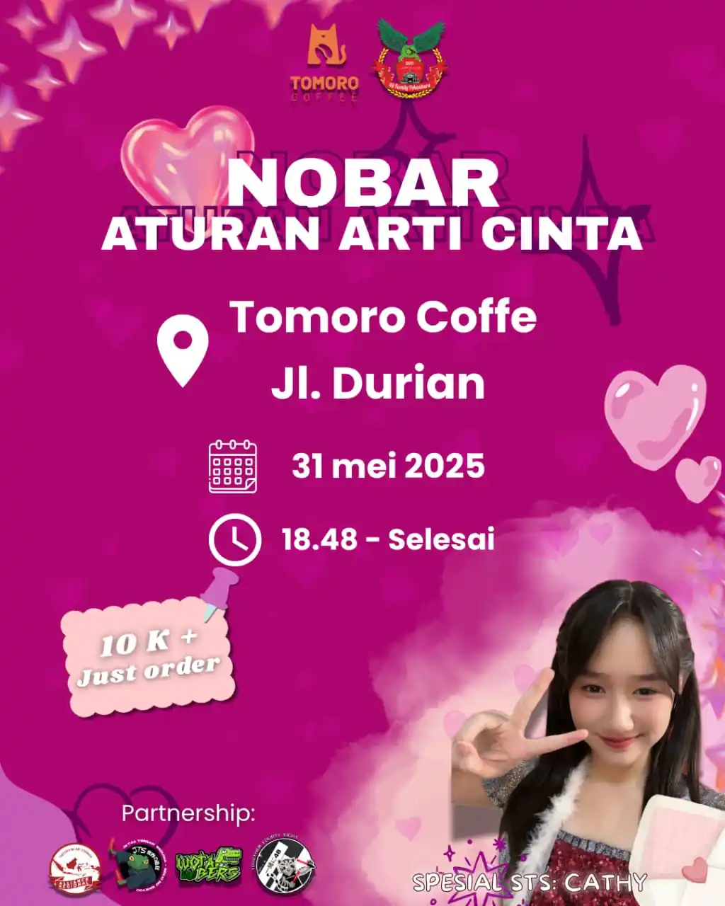 Image from JKT48 Fans Pekanbaru: ✨NOBAR TEATER JKT48 – SPESIAL STS: CATHY JKT48✨ Yuk rayain ultah Cath...
