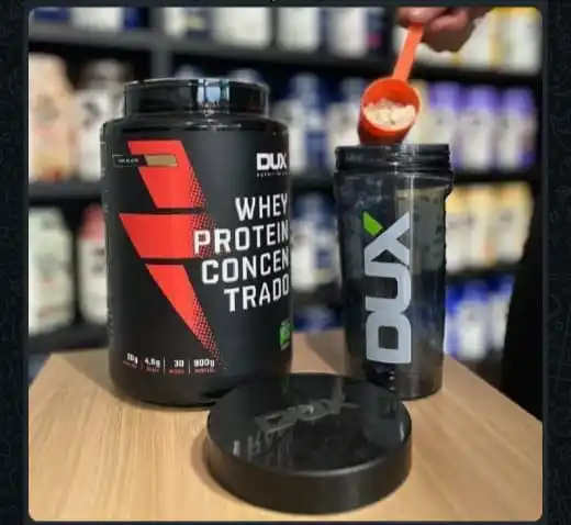 Image from Ofertas Do Dia: NUTRIÇÃO POTENTE COM BÔNUS ✅ Whey Protein Concentrado Dux 900g + Coqu...