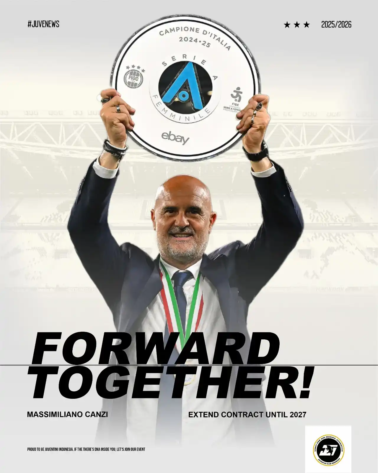 Image from JCINDONESIA: RESMI: Massimiliano Canzi Perpanjang Kontrak hingga 2027! Juventus t...