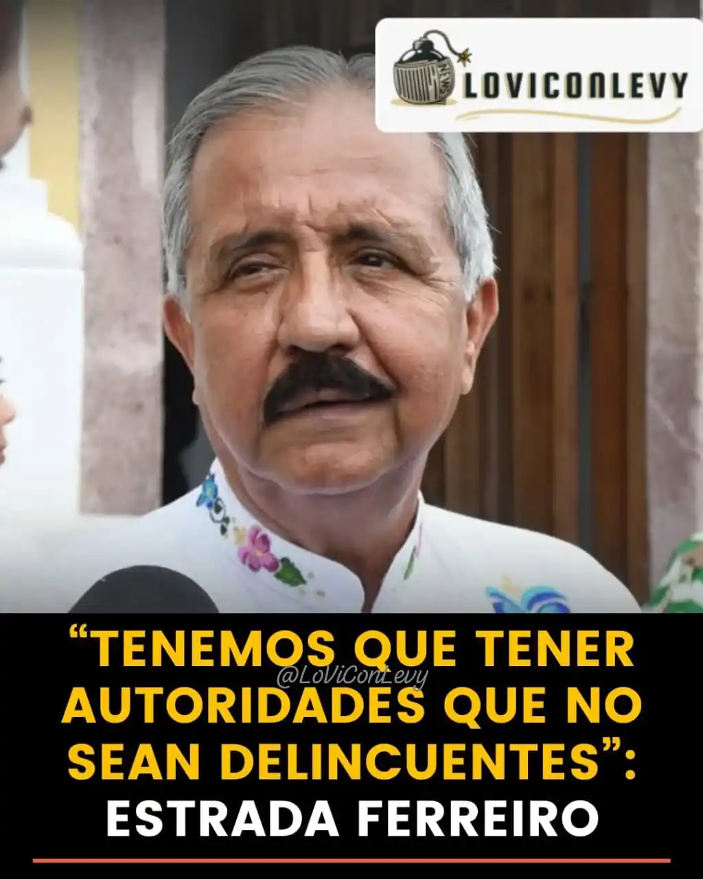 Image from LoViConLevy: _"Tenemos que tener autoridades que no sean delincuentes",_ sentenció ...