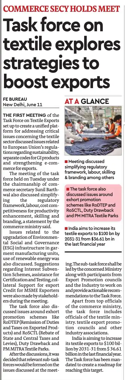 Image from LNPR CAPITAL: → The Commerce Secretary chaired the first meeting of the Task Force o...